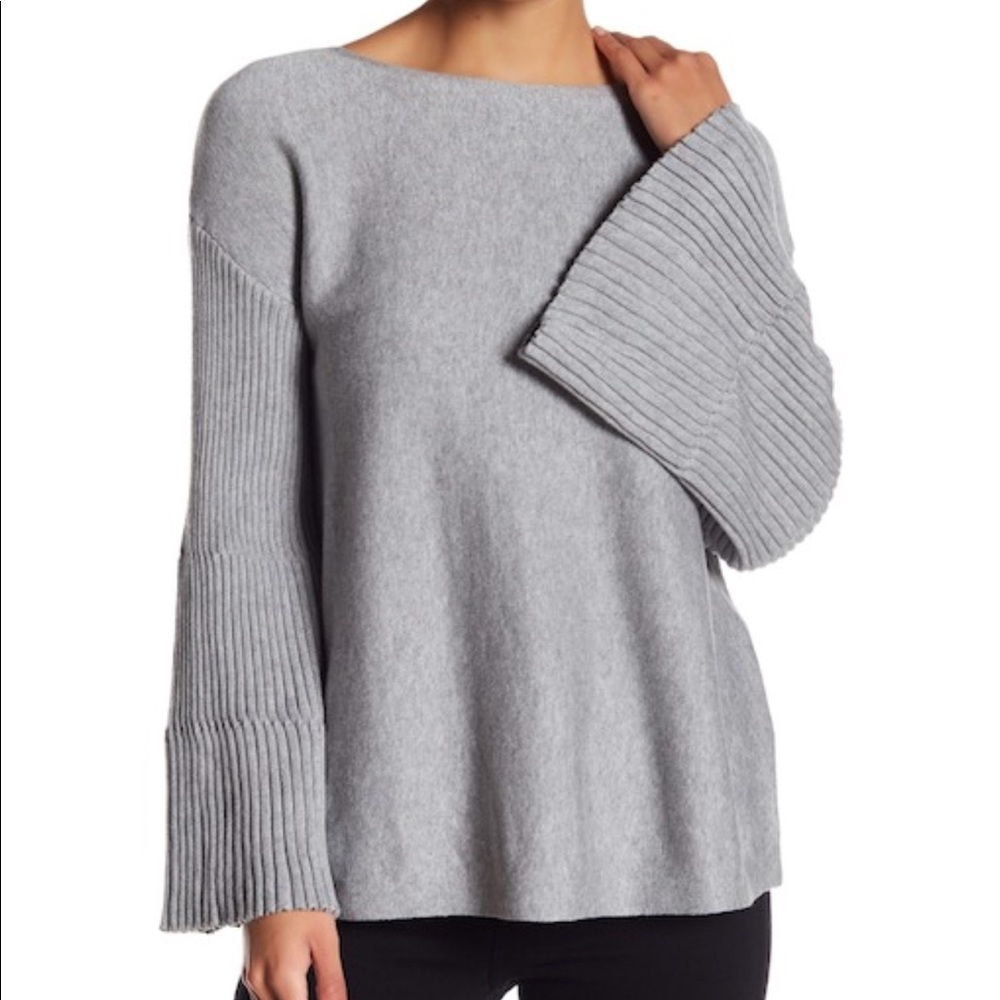 Vince Camuto ribbed bell sleeve sweater boho